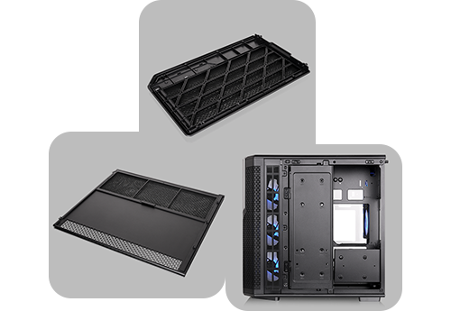 Image of either HDDs or SSDs inside case