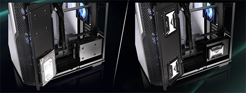 Image of either HDDs or SSDs inside case