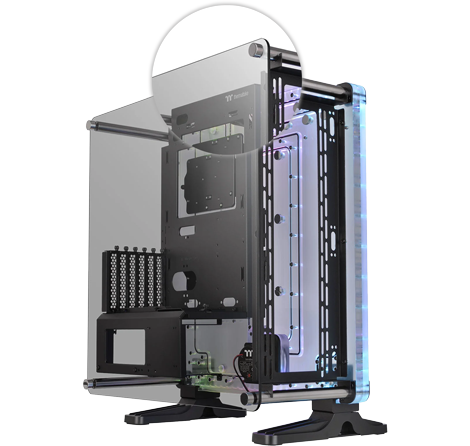 Case Pc Thermaltake DistroCase 350P Mid Tower Chassis Black