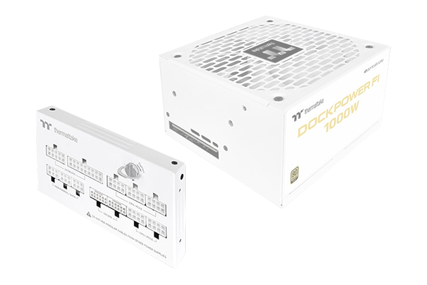 Dock module of the Dockpower FI PSU next to faded out main unit.
