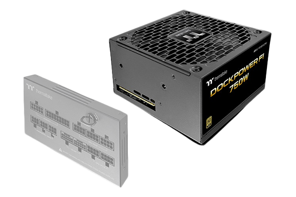 Dockpower FI PSU main unit next to faded out dock module.