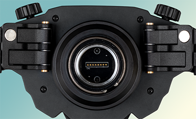 Rear of the F100 steering wheel.