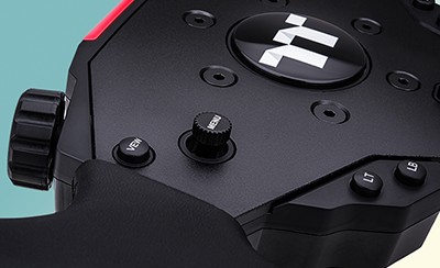 Top left of the F100 steering wheel.