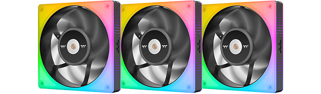 3-Pack Thermaltake TOUGHFAN 12 RGB 120mm ARGB Radiator Fan LN129152 ...