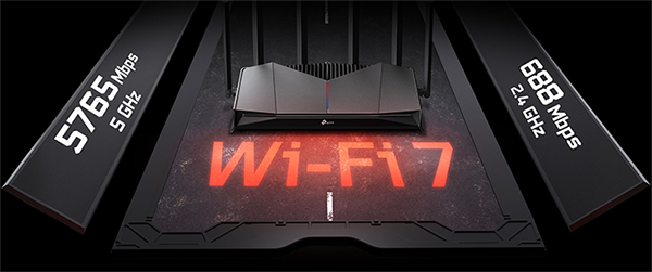 Archer GE400 router, highlighting Wi-Fi 7 technology.