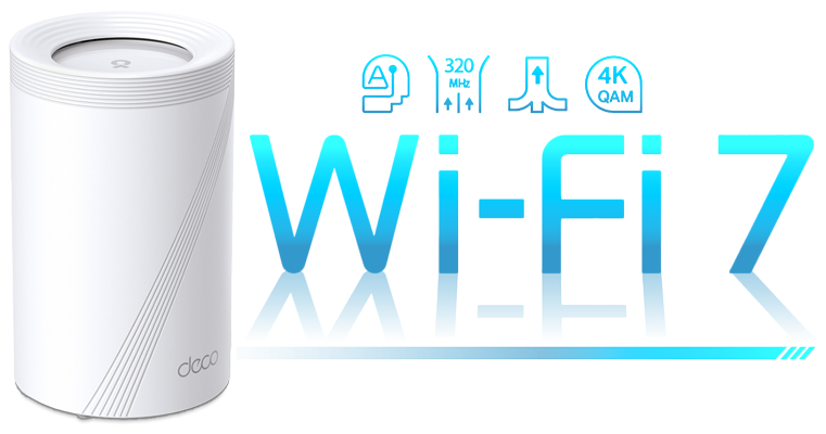 tp-link Deco BE65 BE9300 Whole Home Mesh WiFi 7 System (Single