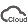 Cloud management icon.