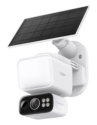 Tapo TC50 Solar-Powered Floodlight Pan/Tilt Security Camera Kit from tp-link.