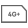4G plus icon.