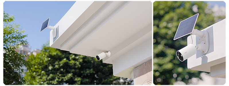 C410 attached to top corner of a house.