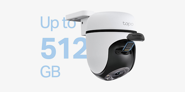 Right angle of C510W camera with optional memory card aligning with its slot. 