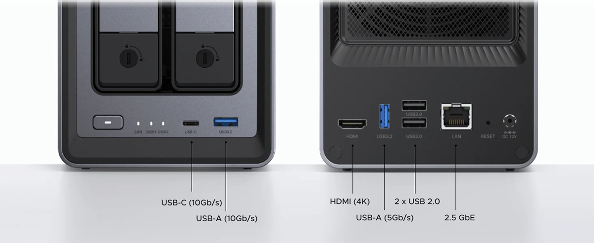 UGREEN NASync DXP2800 2 Bay NAS Enclosure 2.5