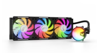 Front angle of the A240 AIO CPU cooler.