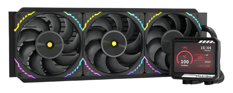 V360 AMD/Intel AIO CPU Liquid Cooler with LCD Screen from Valkyrie