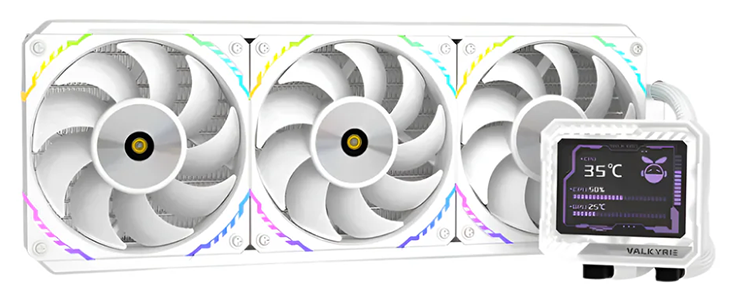 V360 AMD/Intel AIO CPU Liquid Cooler with LCD Screen from Valkyrie
