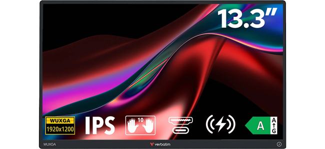 13.3-inch Verbatim Portable Touchscreen Monitor