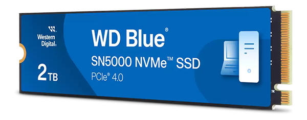 Hero angle of the WD Blue SN5000 NVMe™ SSD - 2 TB