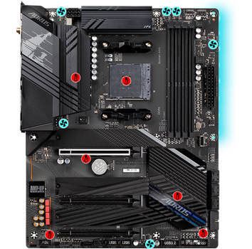 Gigabyte AMD X570S AORUS ELITE AX ATX Motherboard LN130653