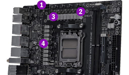 ASUS AMD Ryzen ROG CROSSHAIR X670E GENE AM5 PCIe 5.0 mATX ASUS AMD Ryzen ROG CROSSHAIR X670E GENE AM5 PCIe 5.0 mATX