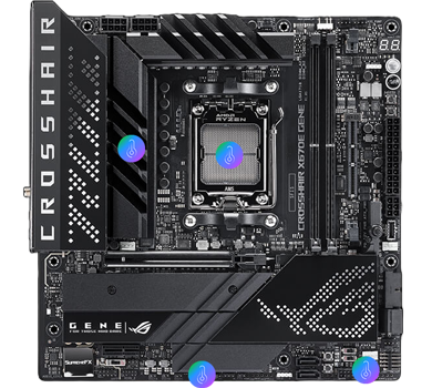 ASUS ROG CROSSHAIR X670E GENE AMDマザーボード ROG X670E Gene