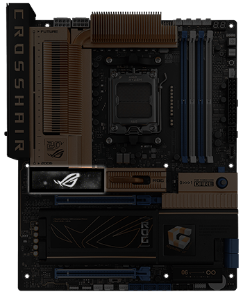 Motherboard with OLED strip highlighted