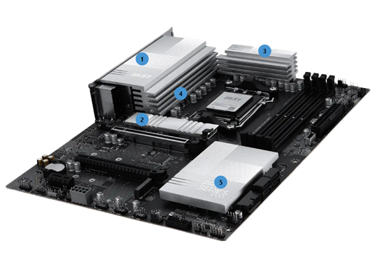 Massive Cooling heatsinks