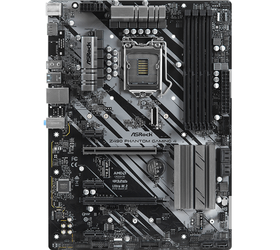 ASRock Z490 Phantom Gaming 4 Intel 10th Gen ATX Motherboard