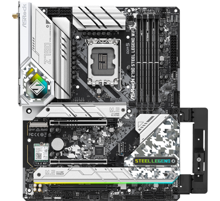 Z790 Steel Legend WiFi + i9-13900KF +メモリ ASRock Intel Z790 Steel Legend Wifi PCIe 5.0 DDR5 ATX Motherboard