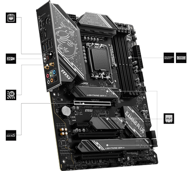 MSI Z790 GAMING PLUS WIFI＋DDR5 Amazon.com: MSI Z790 Gaming Plus WiFi-AMZ Gaming Motherboard