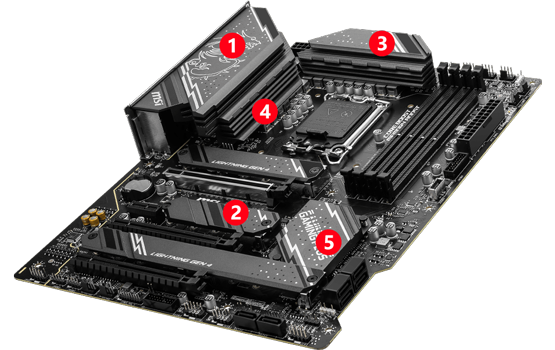 MSI Intel Z790 GAMING PLUS DDR5 PCIE 5 WIFI ATX Motherboard