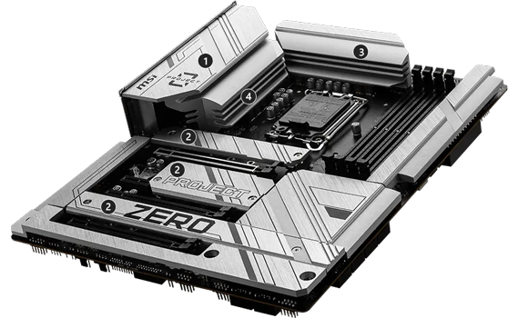 Massive Cooling heatsinks