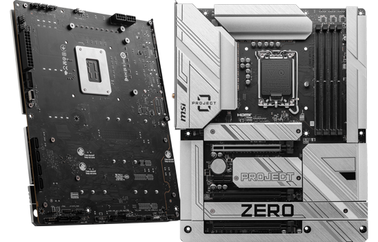 MSI Intel Z790 PROJECT ZERO DDR5 ATX Motherboard LN146568 | SCAN UK
