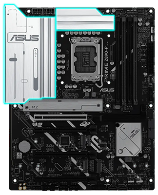 Enlarged VRM Heatsink