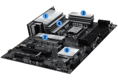 Massive Cooling heatsinks