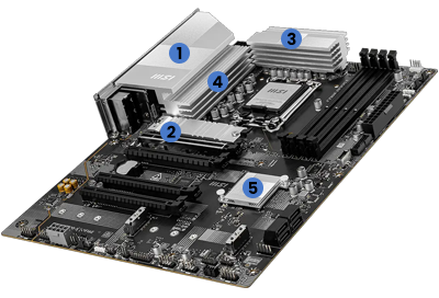 Massive Cooling heatsinks