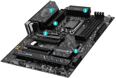Massive Cooling heatsinks