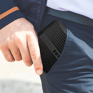 Zotac Pico mini pc in trouser pocket.