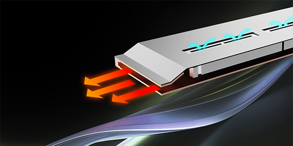 Zotac's active cooling chip dissipating heat.