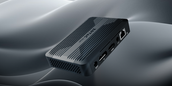 Solid-state design of the ZOTAC pico mini pc.