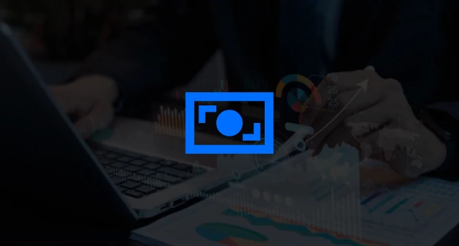 Financial services professionals reviewing automated reports