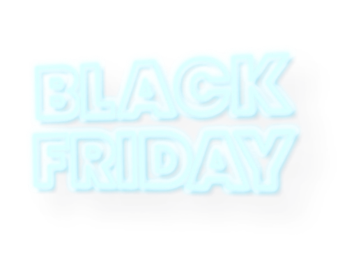 black friday neon sign