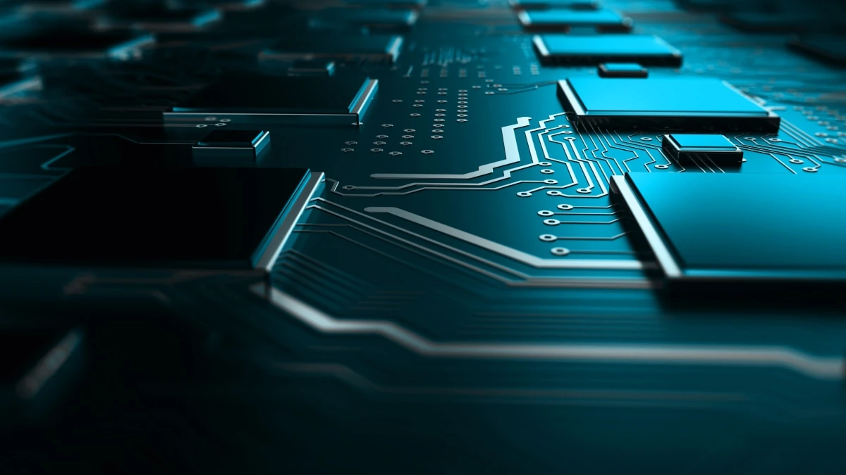 Close-up processor circuit board representing AMD Trusted I/O protection for EPYC servers