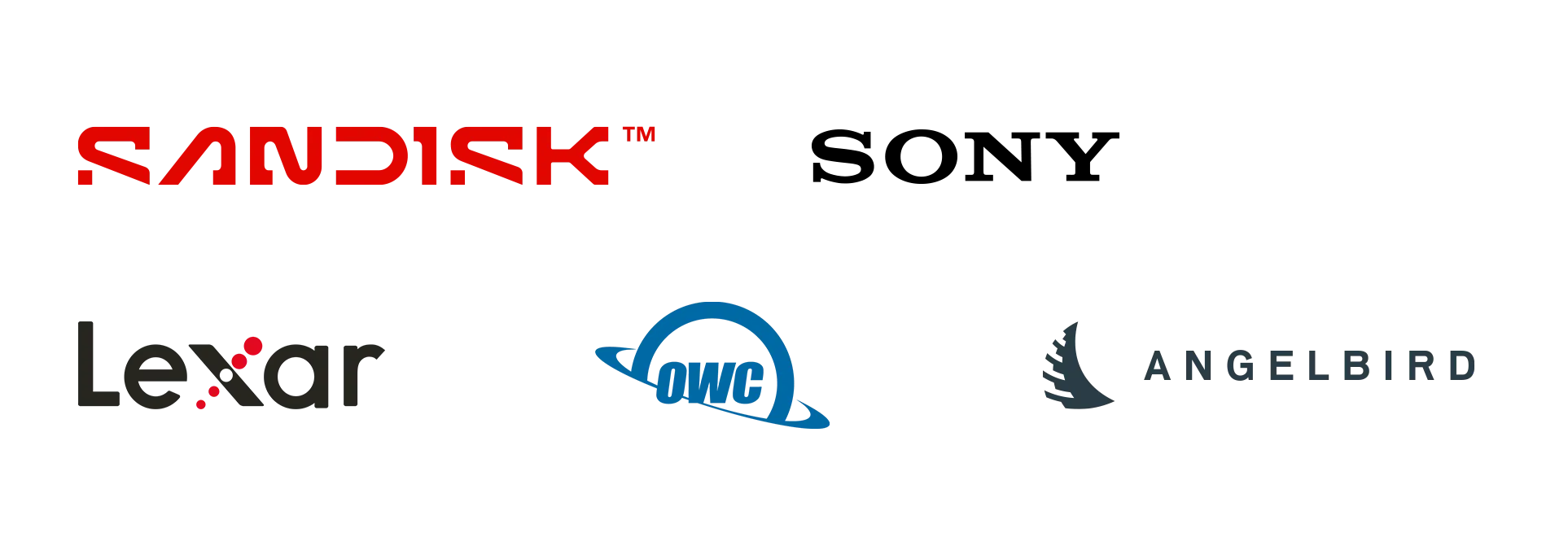 Logos of recommended brands