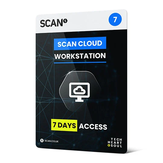 Diagram showing how GPU workloads can be offloaded from a laptop to Scan Cloud Workstation