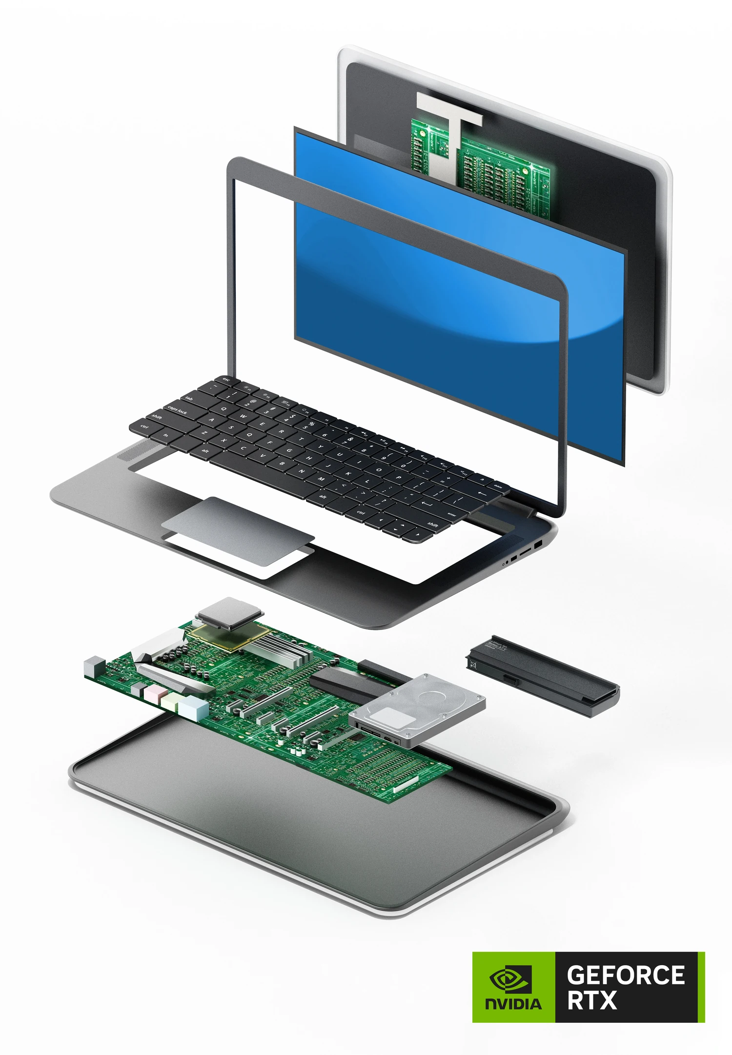 Modern gaming laptop highlighting portable design and high-performance component loading=