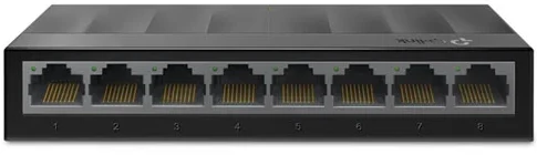Home network switch connected to multiple devices
