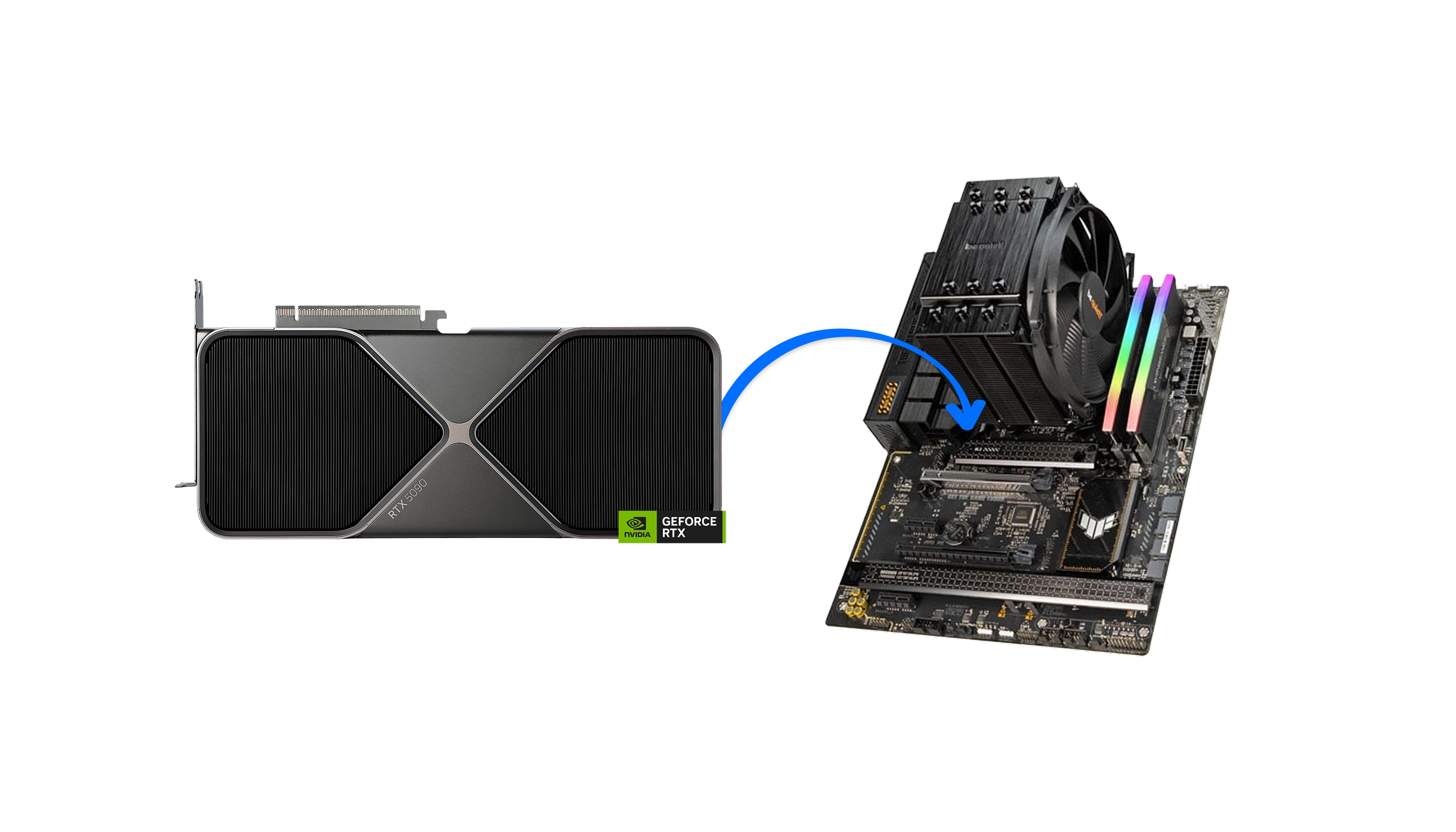 Graphics card installation and expansion slot preparation