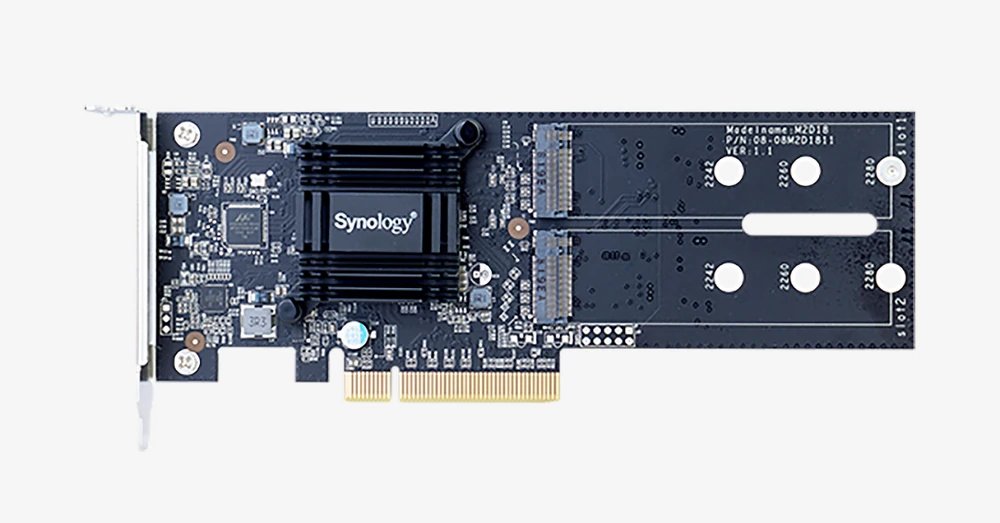 M.2 SATA SSD add‑in card for NAS storage expansion