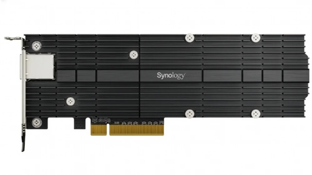 NAS add‑in card supporting M.2 NVMe SSDs for caching or tiered storage