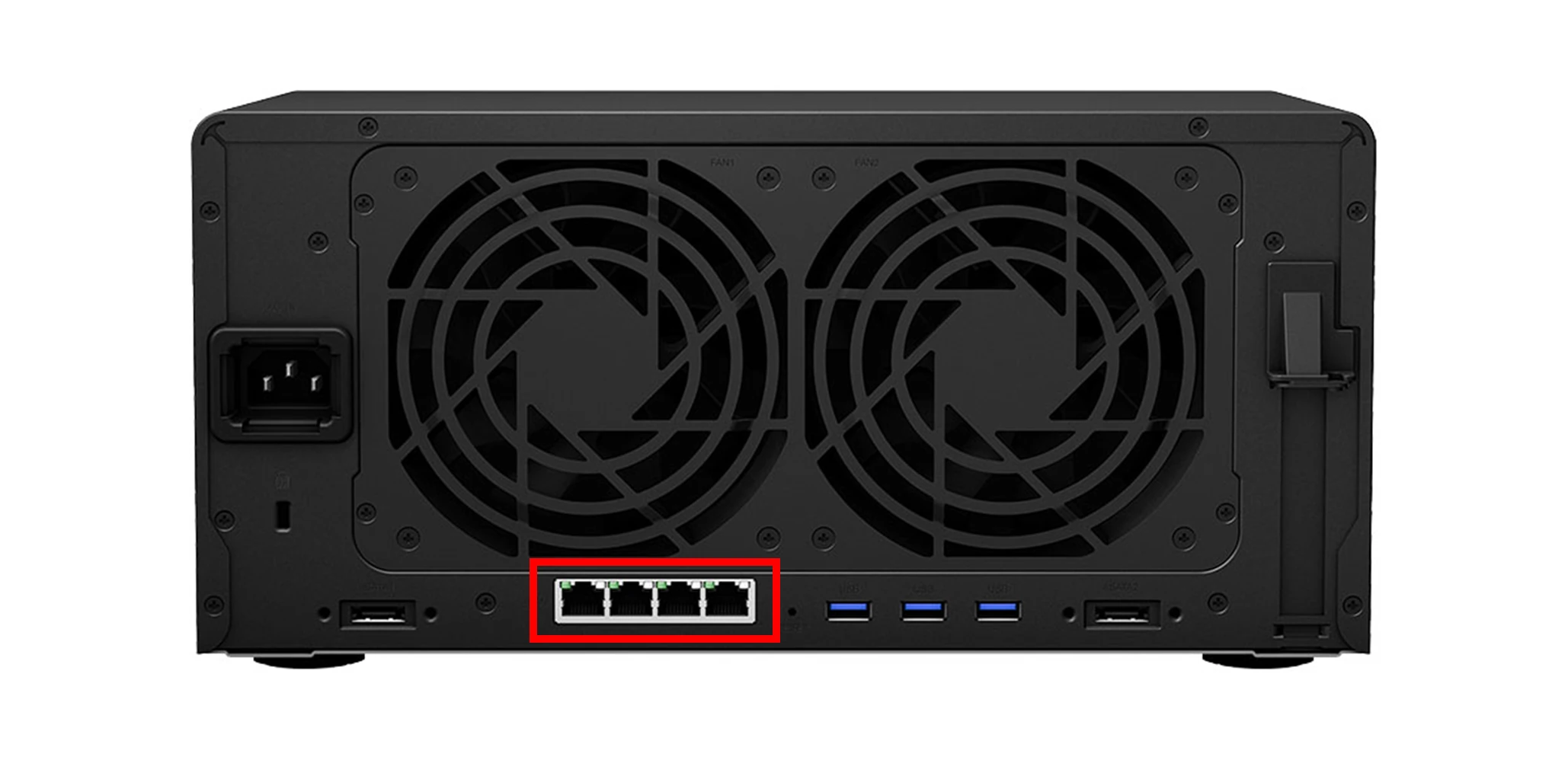 Image of USB port showing direct external storage connection capability